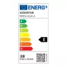 Aluminiowa lampa wisząca LED 30W 6500K zimna czarno-złotowa 35x31x150cm - 8433325318819