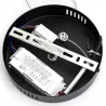 Aluminiowa lampa wisząca LED 30W 2700K ciepła czarno-złotowa 35x31x150cm - 8433325318802
