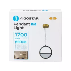 Lampa wisząca żyrandol z aluminium 13,5W 6500K barwa biała zimna - 8433325318758