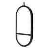 Aluminiowa lampa wisząca LED 13,5W 6500K zimna czarno-złotowa 16x12x120cm - 8433325318772