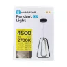 Aluminiowa lampa wisząca LED 36W 2700K ciepła czarno-złotowa 34.5x27x150cm - 8433325318789