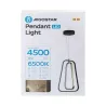 Aluminiowa lampa wisząca LED 36W 6500K zimna czarno-złotowa 34.5x27x150cm - 8433325318796
