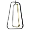 Aluminiowa lampa wisząca LED 36W 6500K zimna czarno-złotowa 34.5x27x150cm - 8433325318796