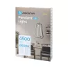 Aluminiowa lampa wisząca LED 36W 6500K zimna czarno-złotowa 34.5x27x150cm - 8433325318796
