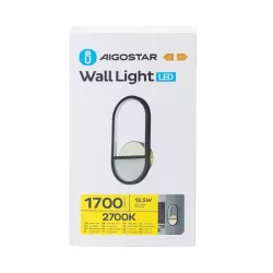 Aluminiowa lampa ścienna wisząca kinkiet 13,5W 2700K biała ciepła - 8433325318727