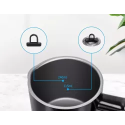 Automatyczny spieniacz do mleka 500W 240ml na zimno i na gorąco - 8433325202910