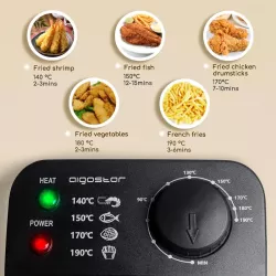 Podwójna frytkownica ze stali nierdzewnej i tacką 6L moc max 3600w - 8433325211936