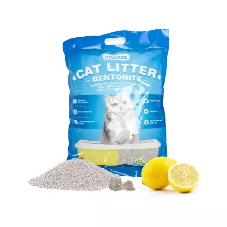 Bentonitowy żwirek 3.8l/3.2kg dla kota ziarno 1-4mm zapach cytrynowy - 8719138048311