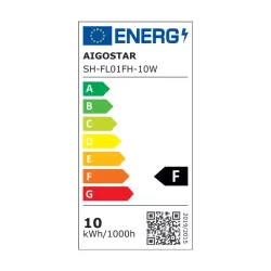 Halogen naświetlacz Led 10W/230V 750lm ultra cienki IP65 zimny 6500K - 8433325310691