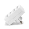 Francuski adapter czterodrożny bez wyłącznika 2,5A biały - 8433325196622