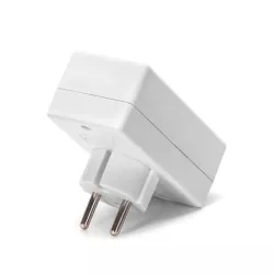 Francuski adapter czterodrożny bez wyłącznika 2,5A biały - 8433325196622