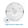 Downlight okrągły LED E6 12W Regulowana wielkość i temperatura - 8433325196868