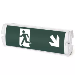 Światło awaryjne na ścianę 4W lampa awaryjna z kierunkiem ewakuacji - 8433325370268