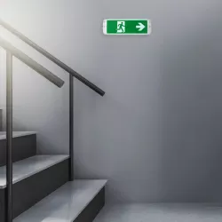 Światło awaryjne na ścianę 4W lampa awaryjna z kierunkiem ewakuacji - 8433325370268