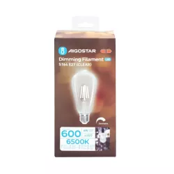 Ścemnialna żarówka LED ST64 E27 6W 6500K