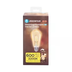 Ścemnialna żarówka LED ST64 E27 6W 2200K - 8433325370787