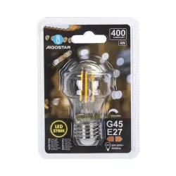 Ścemnialna żarówka LED G45 E27 4W 2700K - 8433325370886