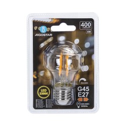 Ścemnialna żarówka LED G45 E27 4W 2200K - 8433325370909