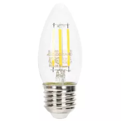 Ścemnialna żarówka LED C35 E27 4W 6500K - 8433325370985