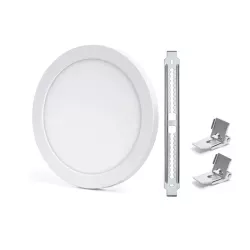 Plafon LED okrągły 18W 3000K/4000K/6000K, natynkowy i podtynkowy - 8433325196875