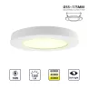 Plafon LED okrągły 18W 3000K/4000K/6000K, natynkowy i podtynkowy - 8433325196875