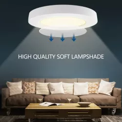 Plafon LED okrągły 18W 3000K/4000K/6000K, natynkowy i podtynkowy - 8433325196875