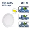 Plafon LED okrągły 18W 3000K/4000K/6000K, natynkowy i podtynkowy - 8433325196875