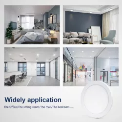 Plafon LED okrągły 18W 3000K/4000K/6000K, natynkowy i podtynkowy - 8433325196875