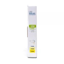 Plafon LED okrągły 18W 3000K/4000K/6000K, natynkowy i podtynkowy - 8433325196875