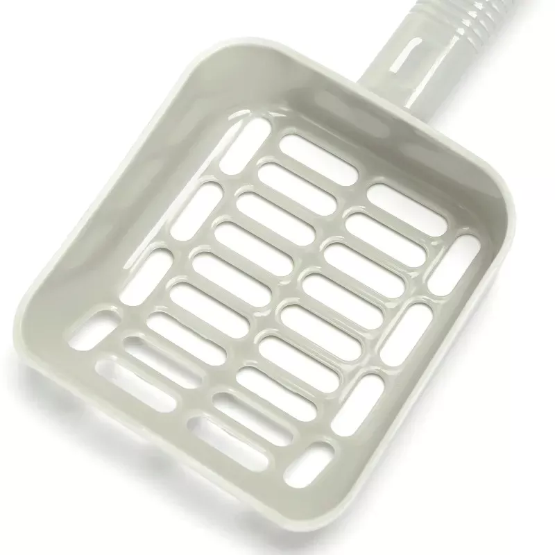 Łopatka do wybierania zbryleń ze żwirku z kuwety szara 21.5x9.8x3cm - 8719138212002