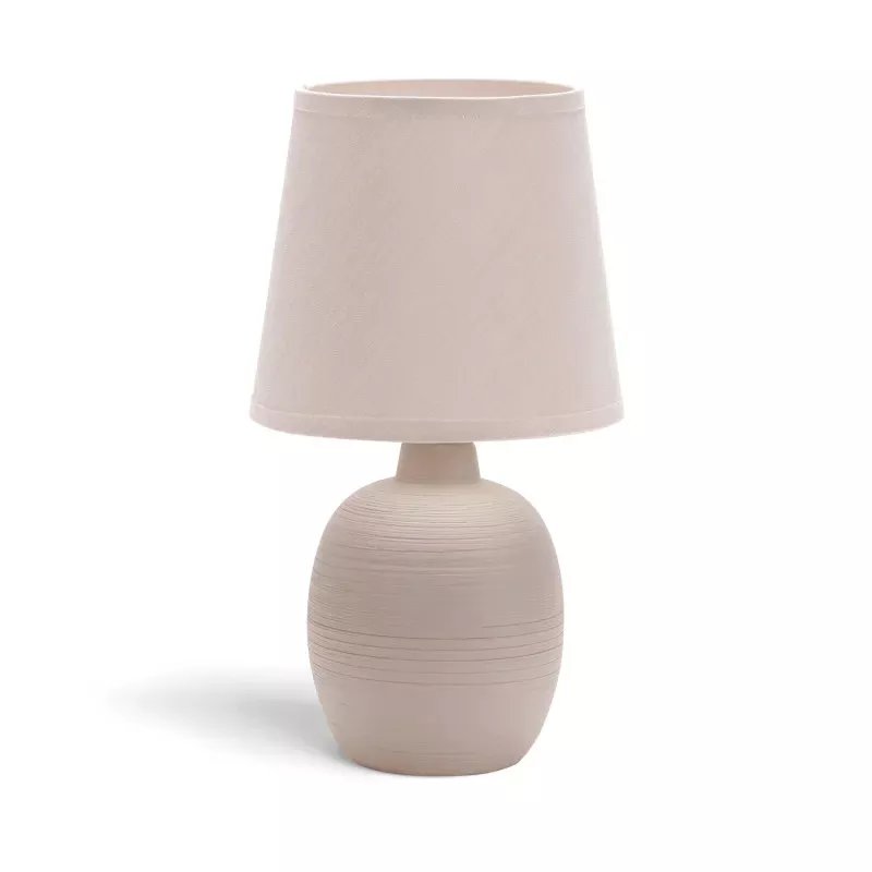 Lampa stołowa z ceramiczną podstawą z oprawka na żarówkę e14 - 8433325196929