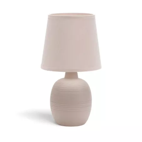 Lampa stołowa z ceramiczną podstawą z oprawka na żarówkę e14 - 8433325196929