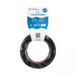 Kabel audio 2G 0,75 mm² 20 m, czerwono-czarny