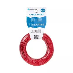 Kabel audio 2G 0,75 mm² 20 m, czerwono-czarny