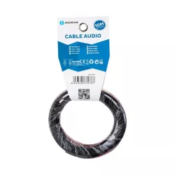 Kabel audio 2G 0,75 mm² 10 m, czerwono-czarny