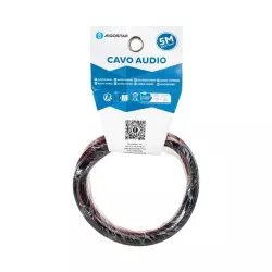 Kabel audio 2G 0,75 mm² 5 m, czerwono-czarny