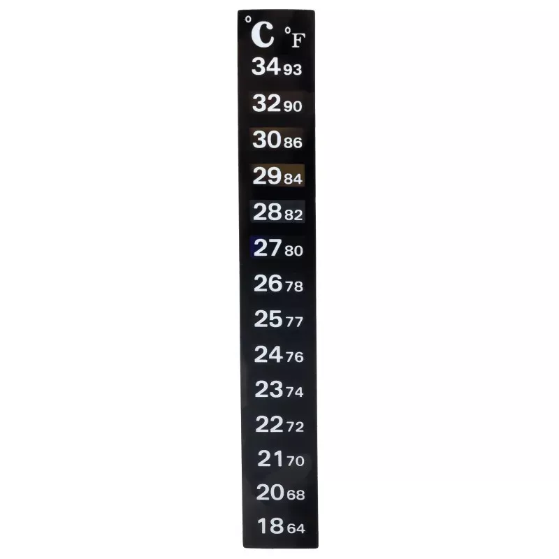 Termometr do akwarium naklejany na szybę 18-34℃/64°F-93°F - 8719138213436