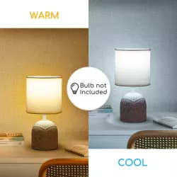 Ceramiczna lampa stołowa bez źródła światła E14 - 8433325197001