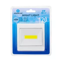 Lampka nocna 120 lm COB z przełącznikiem na 3 baterie AAA 6500K - 8433325330729