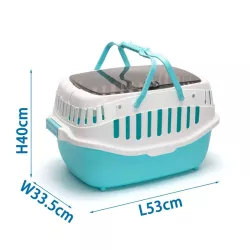 Przenośny transporter dla kota lub pieska z uchylną pokrywką max 8kg - 8719138050284