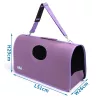 Torba L transportowa dla psa lub kota 51x26x29cm z okienkiem na ramię - 8719138209255