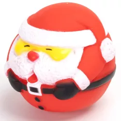 Świąteczna Zabawka dla Psa - Piłka Piszcząca Mikołaj 7,7cm - 8719138212958
