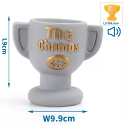 Zabawka dla psa w kształcie trofeum gumowy puchar do gryzienia 9cm - 8719138212934