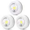 3x Lampka nocna COB 70lm na 3 baterie AAA samoprzylepna dotykowa 6500K - 8433325338916