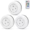 3xLampka nocna RGB kolorowa z pilotem do sterowania na 3 baterie AAA - 8433325338961