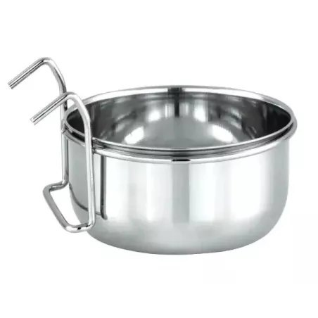 Karmnik dla ptaków rozmiar S 7.75x5.1 cm miseczka ze stali nierdzewnej - 8719138041282