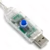 Taśma świetlna USB gwieździsta kurtyna, RGBIC, 1m - 8433325340070