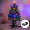 Choinka światłowodowa niskonapięciowa, RGBY, 90 cm - 8433325305741