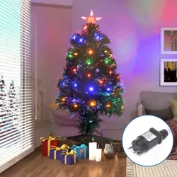 Choinka 150cm zielone drzewko zestaw kolorowymi lampkami RGBY - 8433325307646