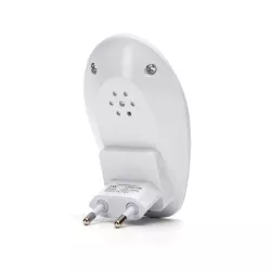 Lampka nocna LED zimna 1W/30 lm wtykana do gniazdka z wyłącznikiem - 8433325197506